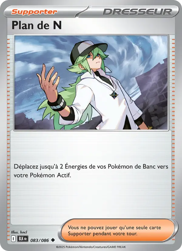 Carte Pokemon 083/086 Plan de N Reverse | LorenZone