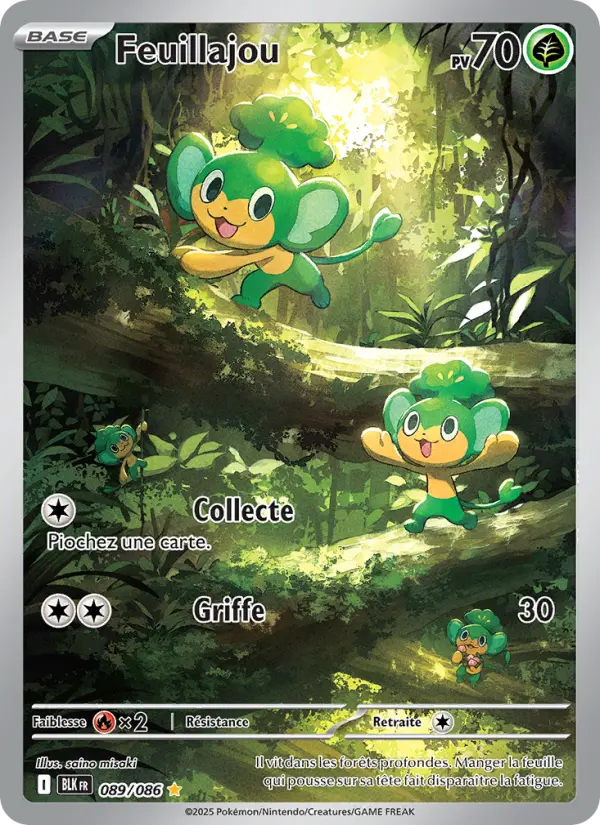Carte Pokemon 089/086 Feuillajou Illustration Rare | LorenZone