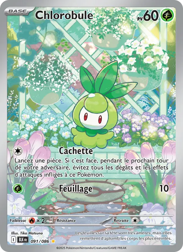 Carte Pokemon 091/086 Chlorobule Illustration Rare | LorenZone