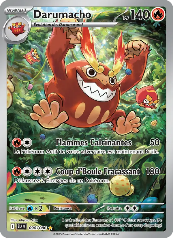 Carte Pokemon 098/086 Darumacho Illustration Rare | LorenZone