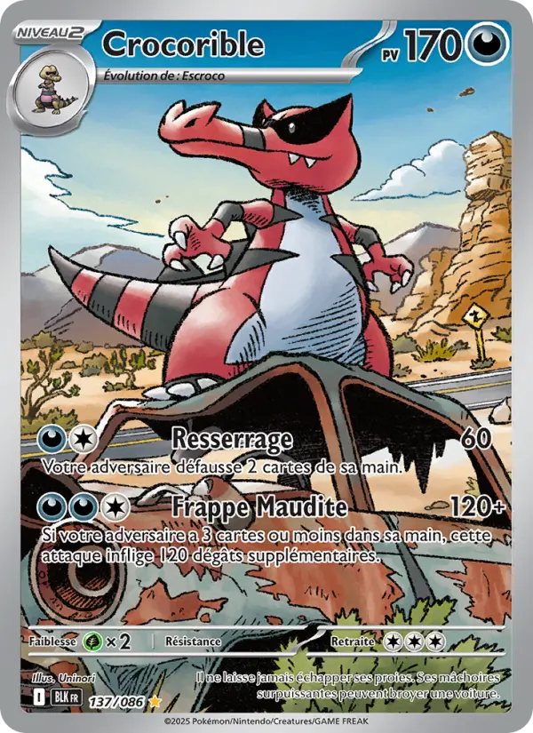 Carte Pokemon 137/086 Crocorible Illustration Rare | LorenZone