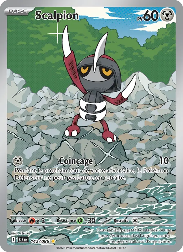 Carte Pokemon 142/086 Scalpion Illustration Rare | LorenZone