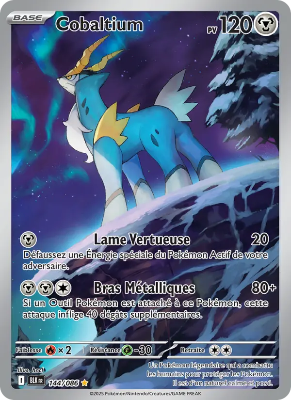 Carte Pokemon 144/086 Cobaltium Illustration Rare | LorenZone