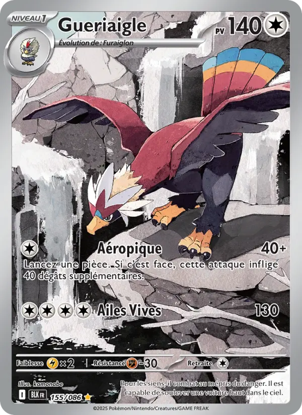 Carte Pokemon 155/086 Gueriaigle Illustration Rare | LorenZone