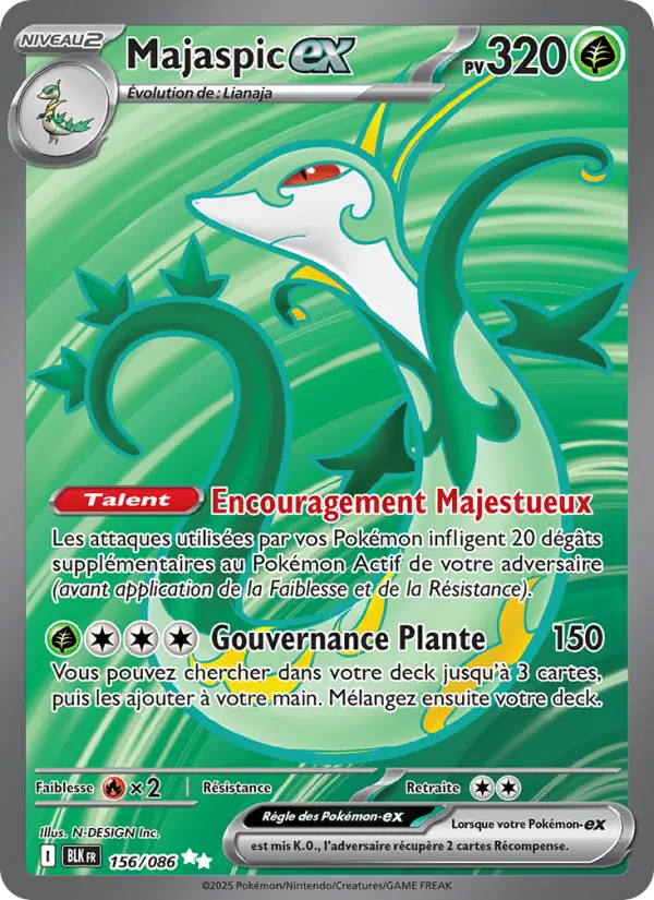 Carte Pokemon 156/086 Majaspic-ex Holo | LorenZone