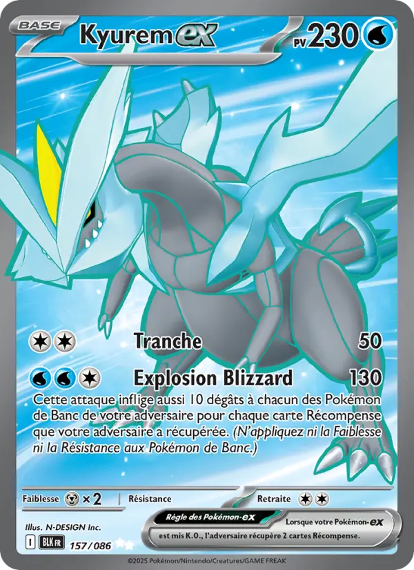 Carte Pokemon 157/086 Kyurem-ex Holo | LorenZone