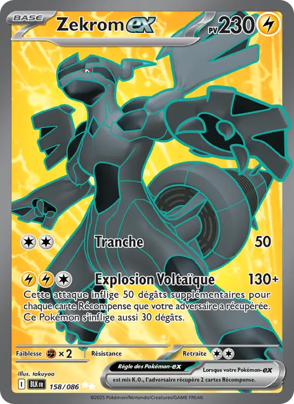 Carte Pokemon 158/086 Zekrom-ex Holo | LorenZone