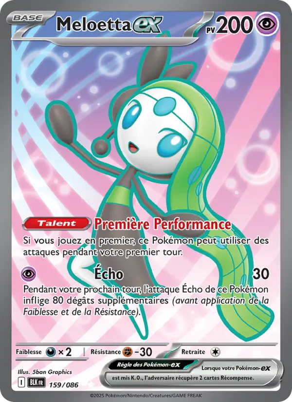 Carte Pokemon 159/086 Meloetta-ex Holo | LorenZone