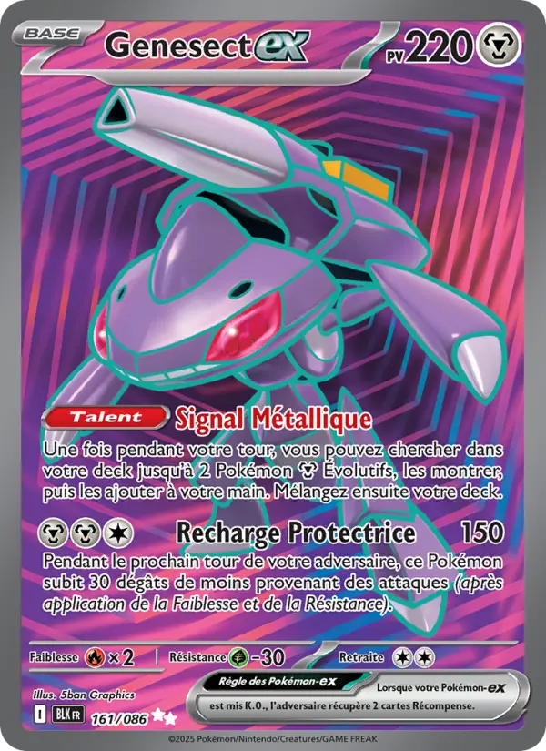 Carte Pokemon 161/086 Genesect-ex Holo | LorenZone