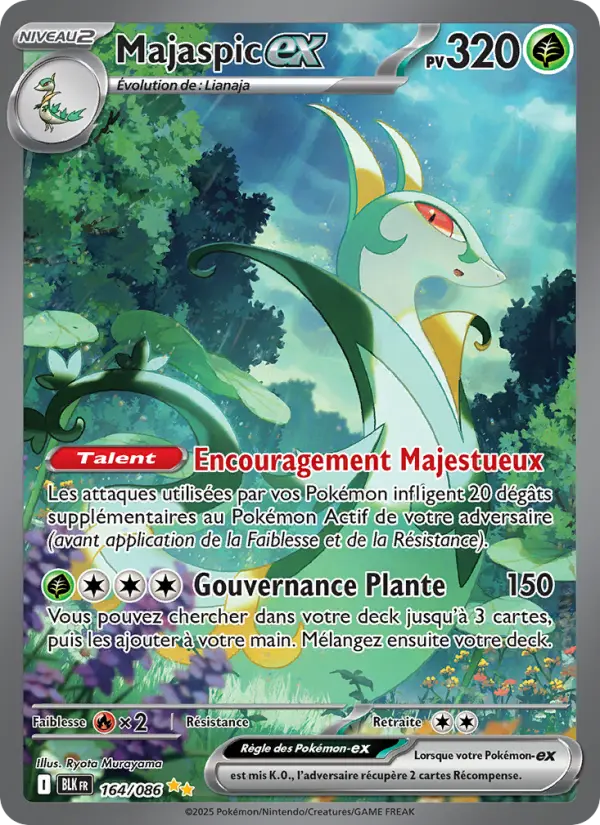 Carte Pokemon 164/086 Majaspic-ex Illustration Spéciale Rare | LorenZone