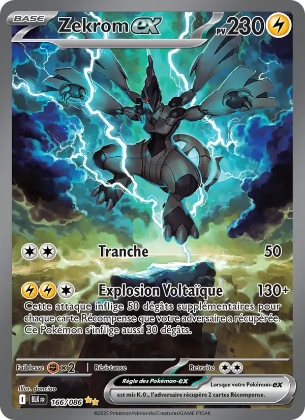 Carte Pokemon 166/086 Zekrom-ex Illustration Spéciale Rare | LorenZone