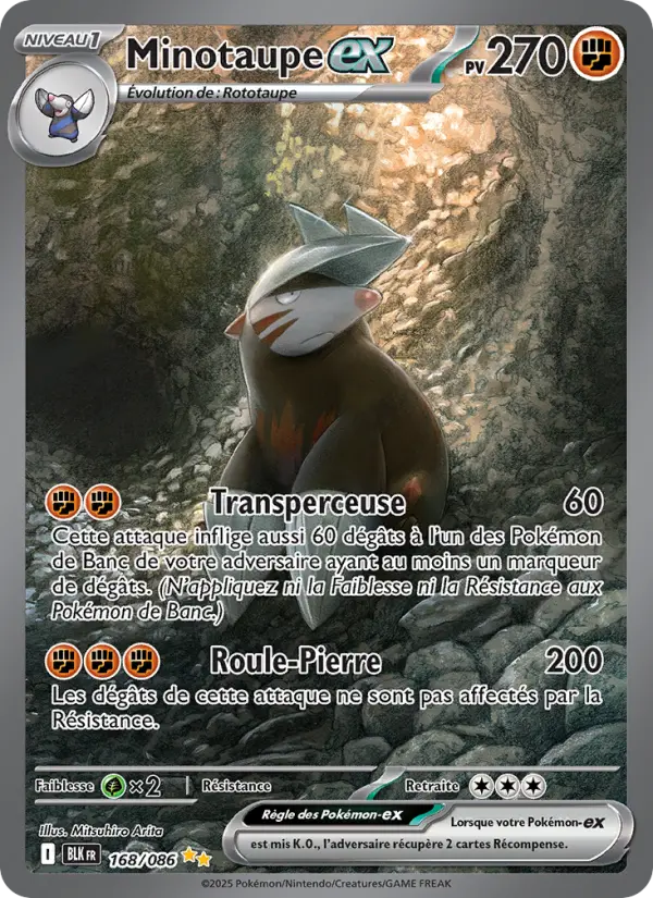 Carte Pokemon 168/086 Minotaupe-ex Illustration Spéciale Rare | LorenZone