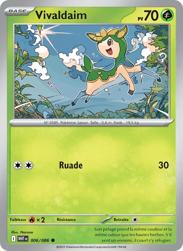 Carte Pokemon 006/086 Vivaldaim | LorenZone
