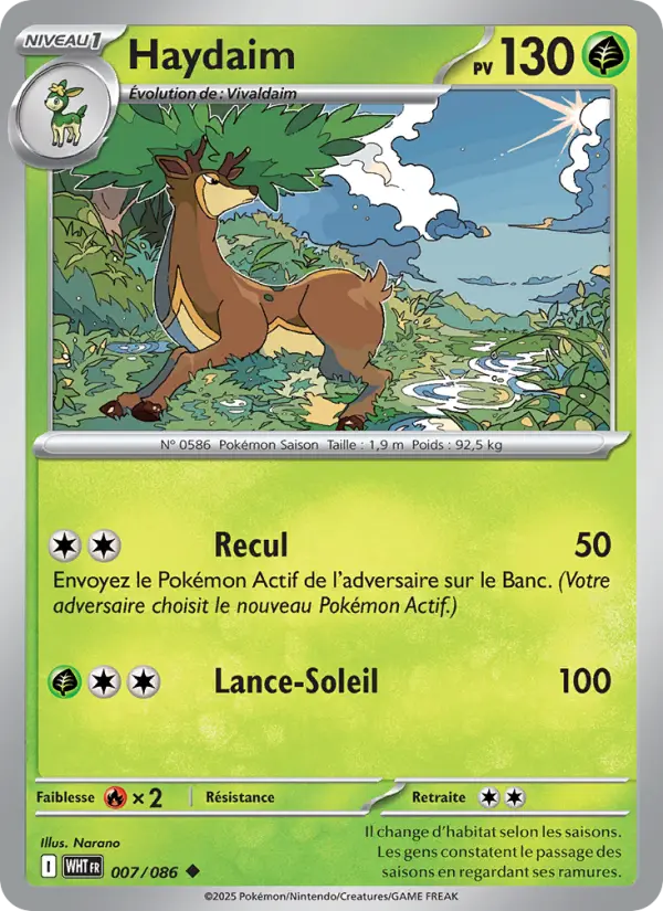 Carte Pokemon 007/086 Haydaim | LorenZone