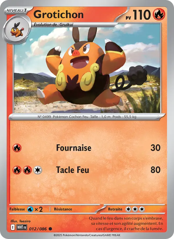 Carte Pokemon 012/086 Grotichon | LorenZone