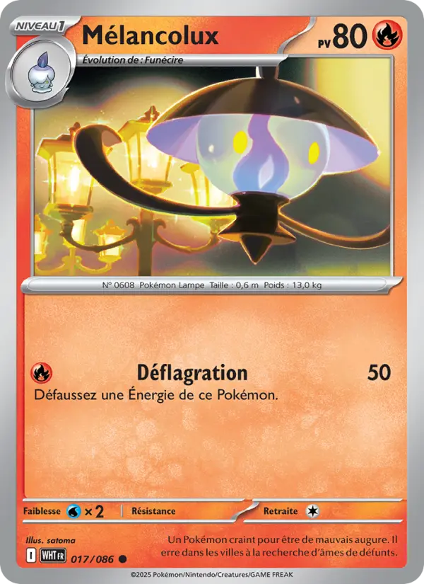 Carte Pokemon 017/086 Mélancolux | LorenZone