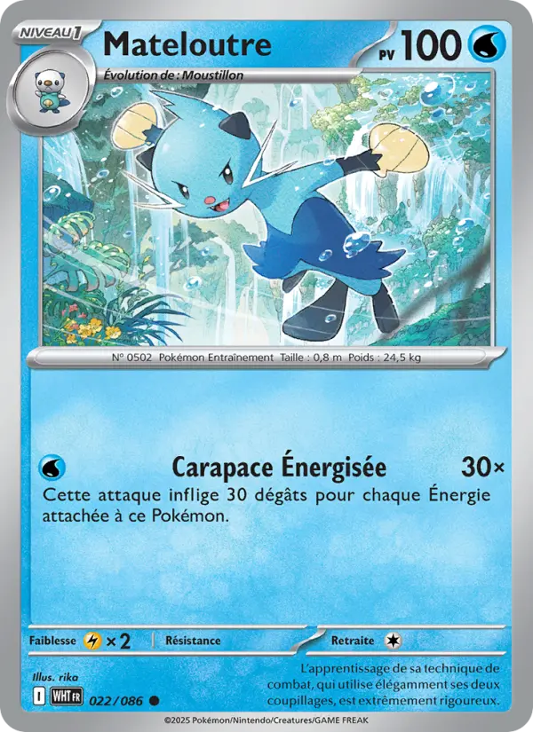 Carte Pokemon 022/086 Mateloutre | LorenZone