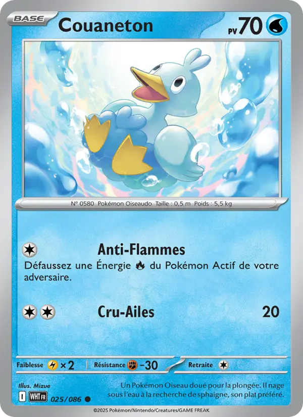 Carte Pokemon 025/086 Couaneton | LorenZone