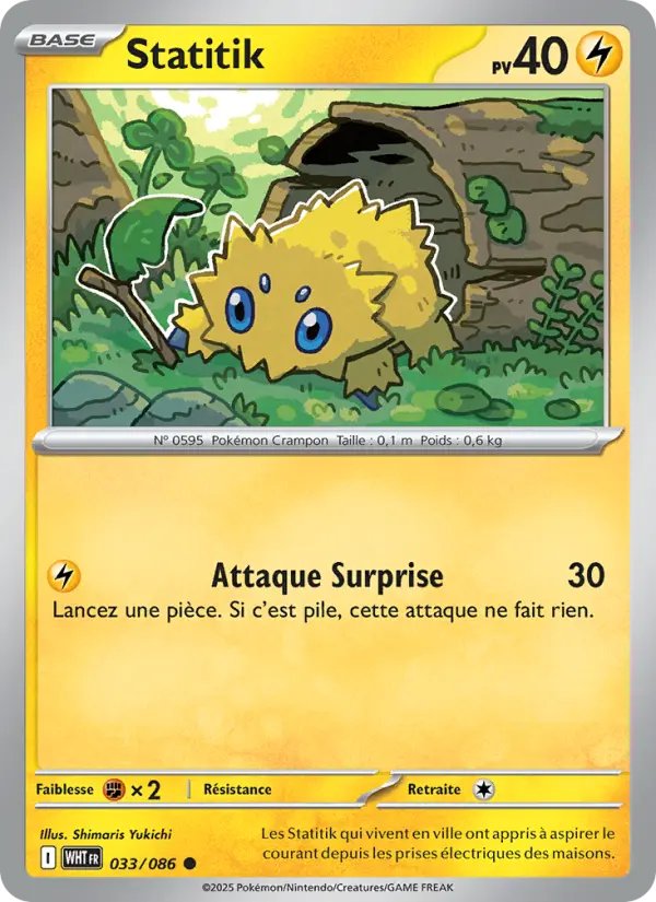 Carte Pokemon 033/086 Statitik | LorenZone