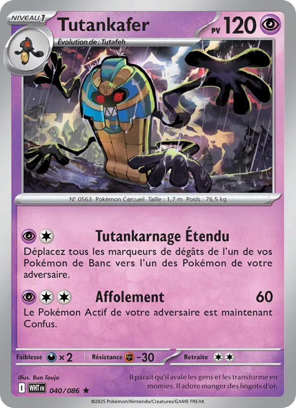 Carte Pokemon 040/086 Tutankafer Holo | LorenZone