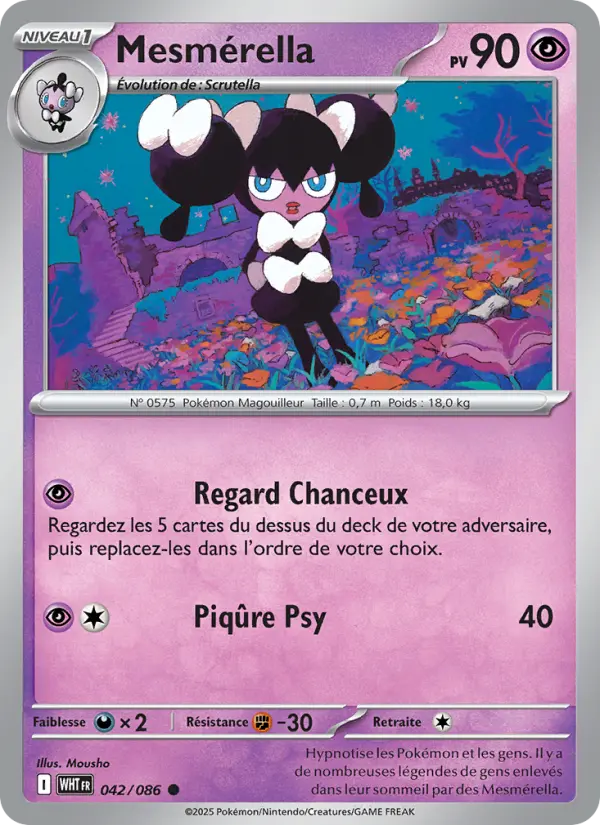 Carte Pokemon 042/086 Mesmérella | LorenZone