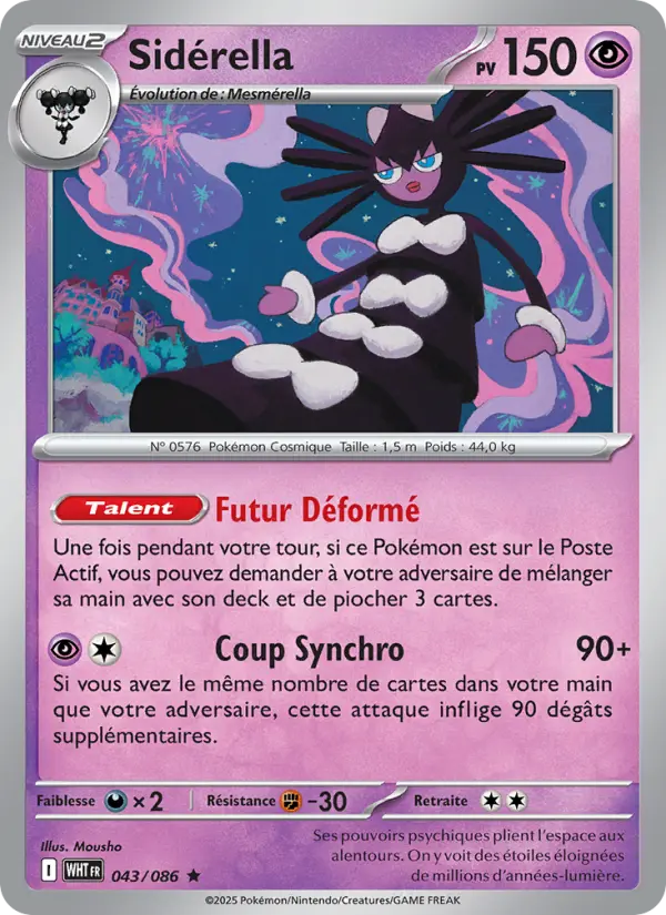 Carte Pokemon 043/086 Sidérella Holo | LorenZone