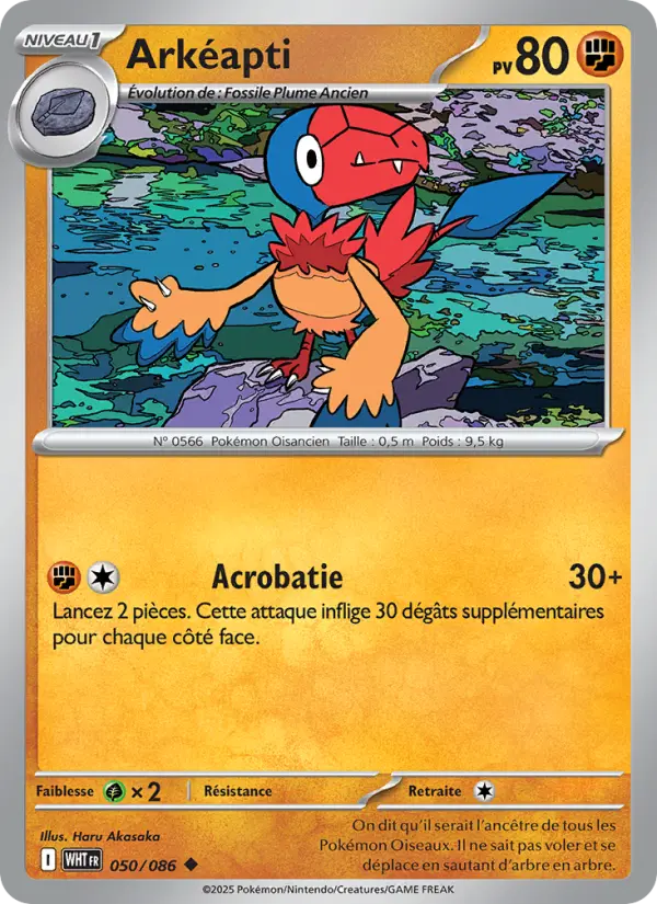 Carte Pokemon 050/086 Arkéapti | LorenZone