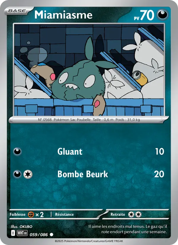 Carte Pokemon 059/086 Miamiasme | LorenZone