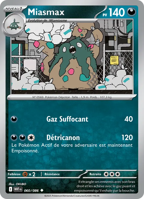 Carte Pokemon 060/086 Miasmax | LorenZone