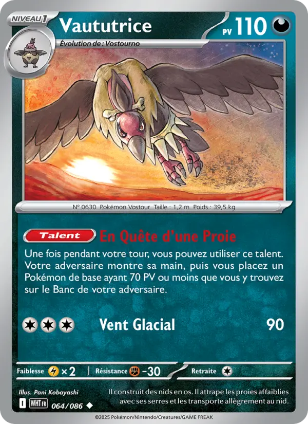 Carte Pokemon 064/086 Vaututrice | LorenZone