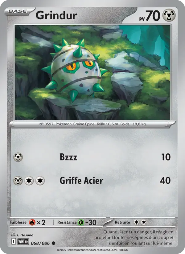 Carte Pokemon 068/086 Grindur | LorenZone