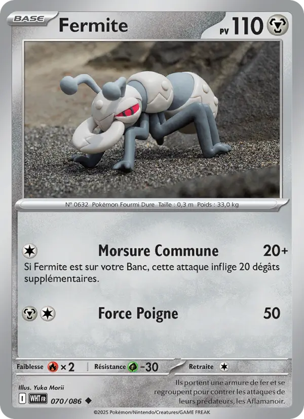 Carte Pokemon 070/086 Fermite | LorenZone