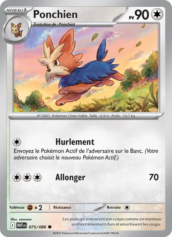 Carte Pokemon 075/086 Ponchien | LorenZone