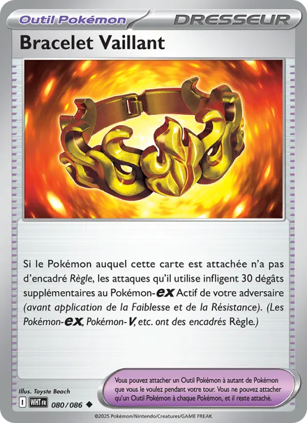 Carte Pokemon 080/086 Bracelet Vaillant | LorenZone