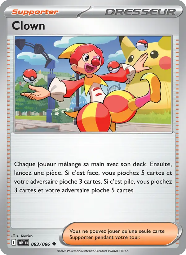 Carte Pokemon 083/086 Clown | LorenZone