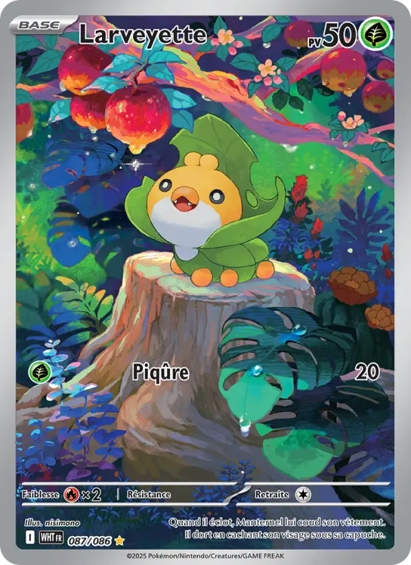 Carte Pokemon 087/086 Larveyette Illustration Rare | LorenZone