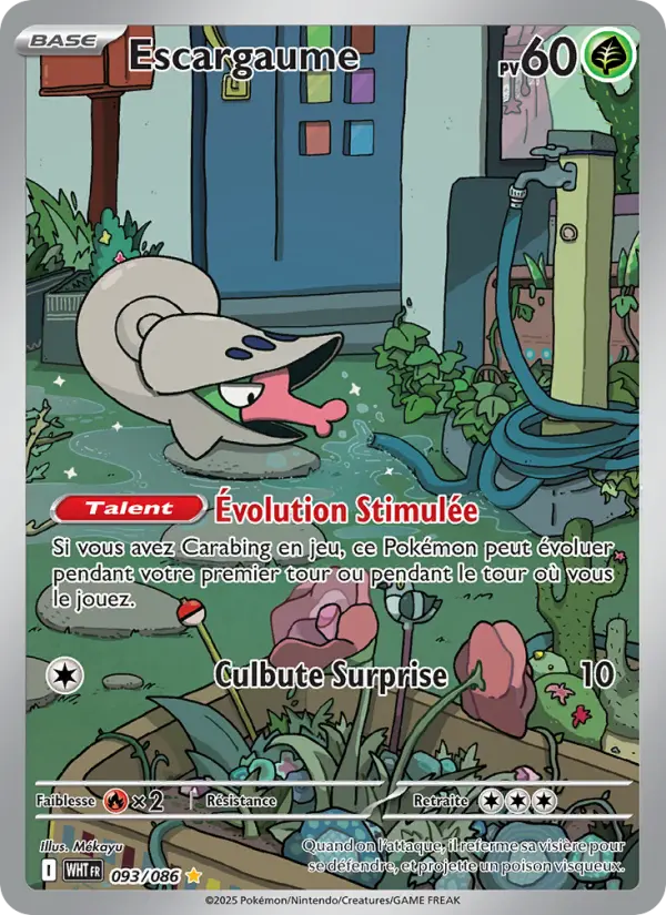 Carte Pokemon 093/086 Escargaume Illustration Rare | LorenZone
