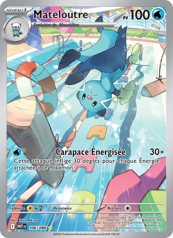 Carte Pokemon 106/086 Mateloutre Illustration Rare | LorenZone