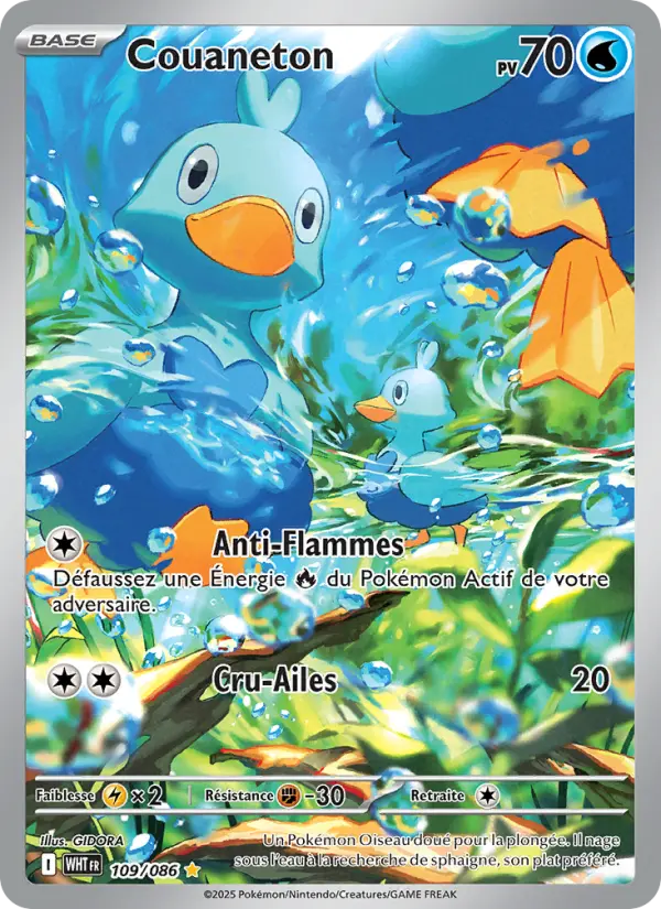 Carte Pokemon 109/086 Couaneton Illustration Rare | LorenZone