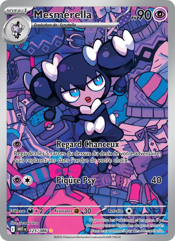 Carte Pokemon 125/086 Mesmérella Illustration Rare | LorenZone