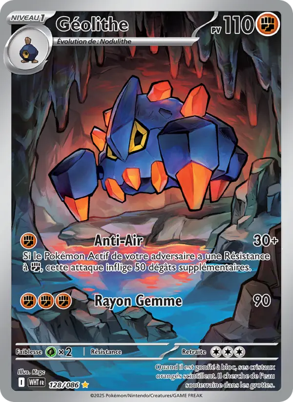 Carte Pokemon 128/086 Géolithe Illustration Rare | LorenZone