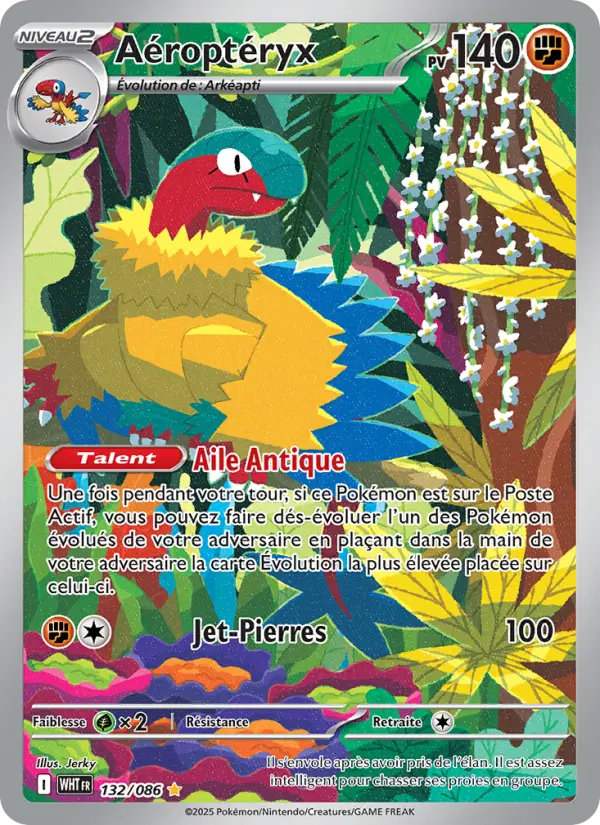 Carte Pokemon 132/086 Aéroptéryx Illustration Rare | LorenZone