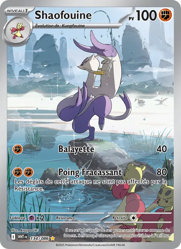 Carte Pokemon 134/086 Shaofouine Illustration Rare | LorenZone