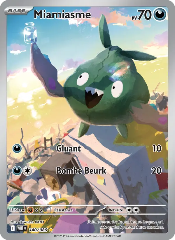 Carte Pokemon 140/086 Miamiasme Illustration Rare | LorenZone