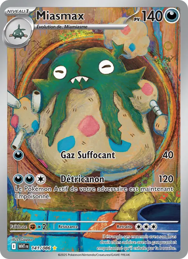 Carte Pokemon 141/086 Miasmax Illustration Rare | LorenZone