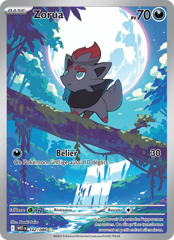 Carte Pokemon 142/086 Zorua Illustration Rare | LorenZone