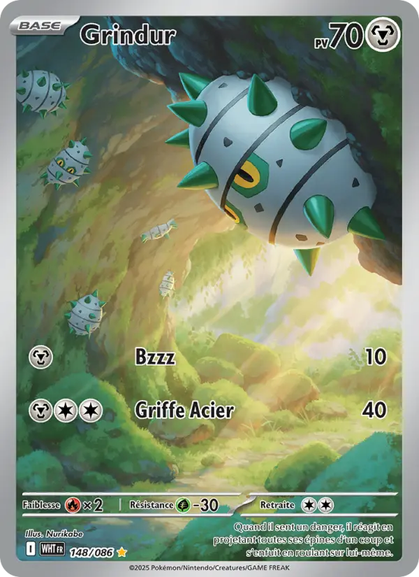 Carte Pokemon 148/086 Grindur Illustration Rare | LorenZone
