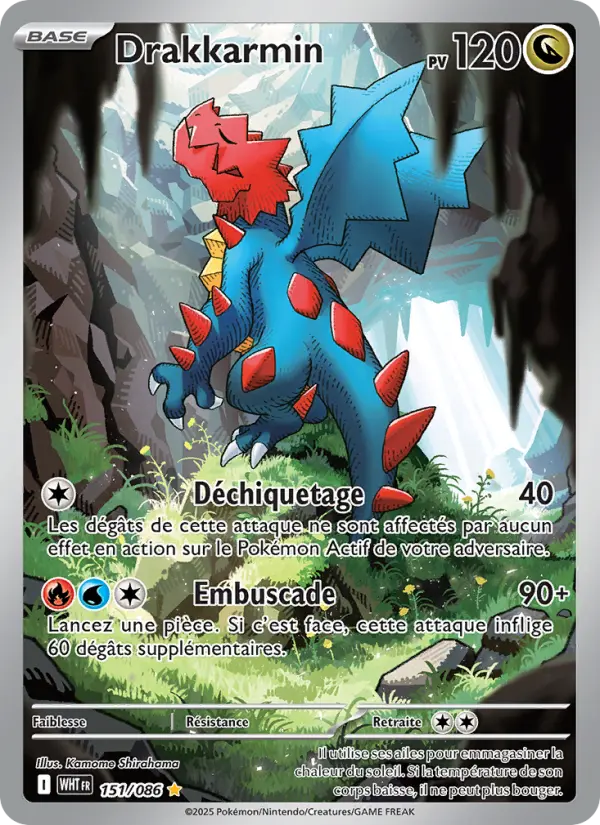Carte Pokemon 151/086 Drakkarmin Illustration Rare | LorenZone