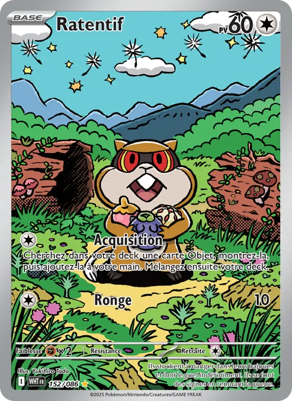 Carte Pokemon 152/086 Ratentif Illustration Rare | LorenZone