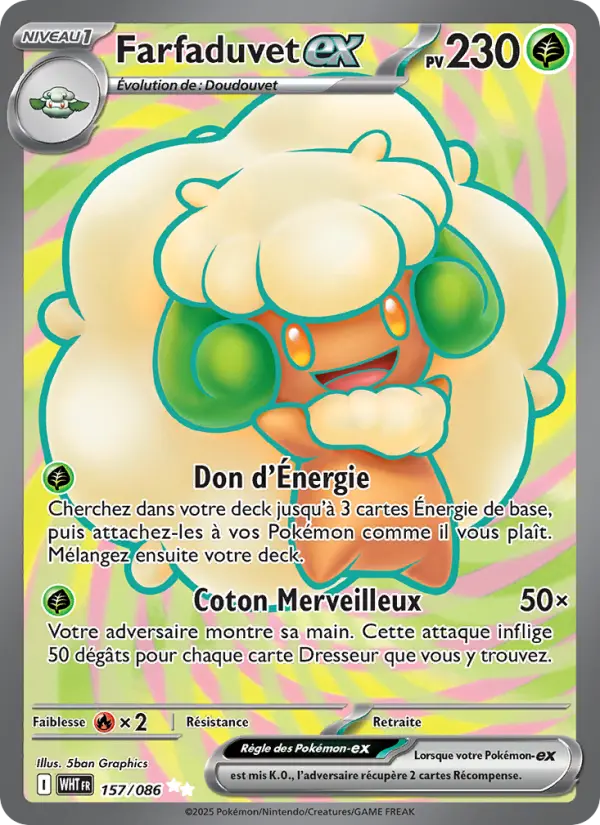Carte Pokemon 157/086 Farfaduvet-ex | LorenZone